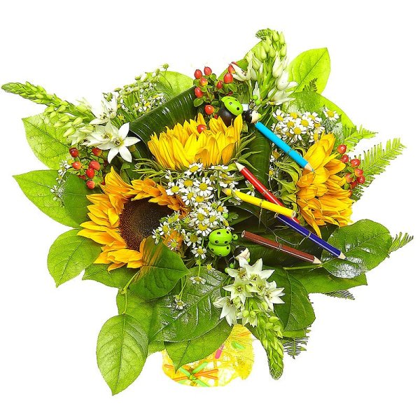 Букет цветов школьный