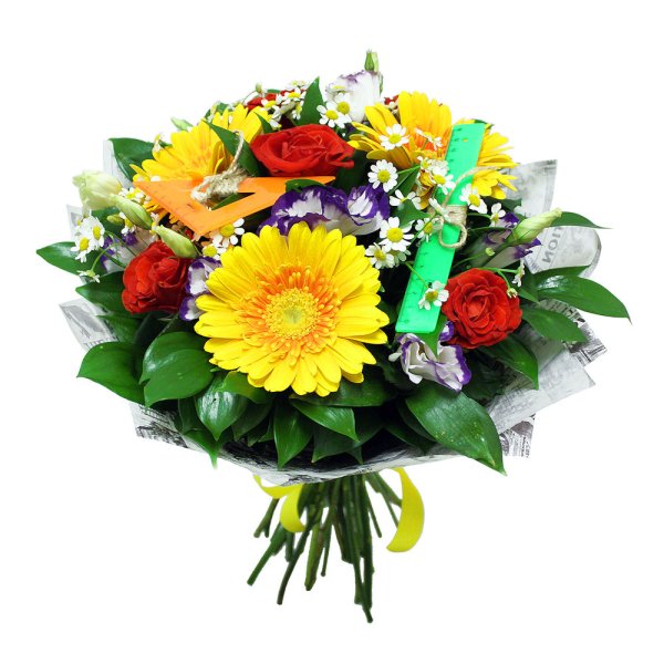 Букет для учителя недорогой