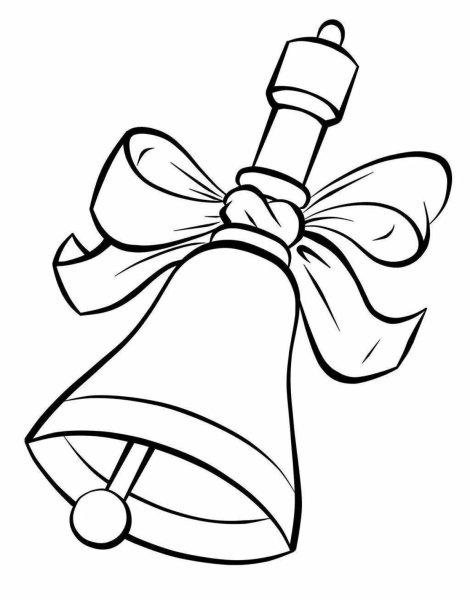 Колокольчик раскраска