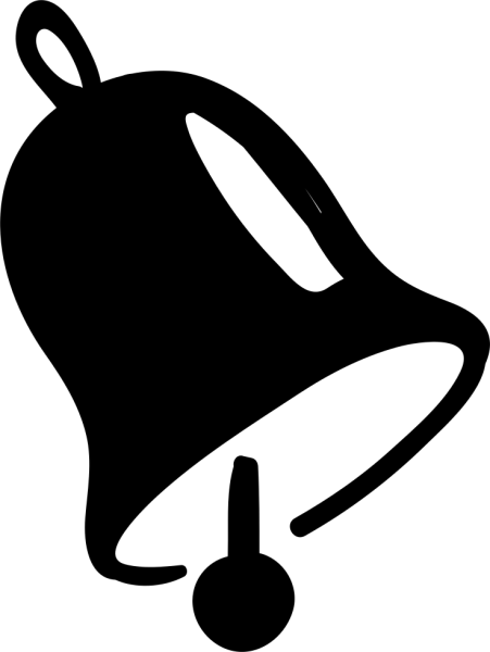 Колокольчик черно белый