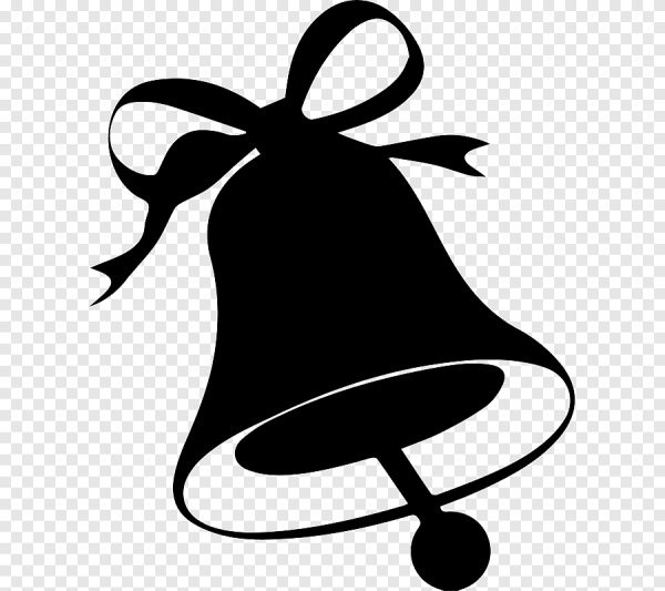 Колокольчик черно белый