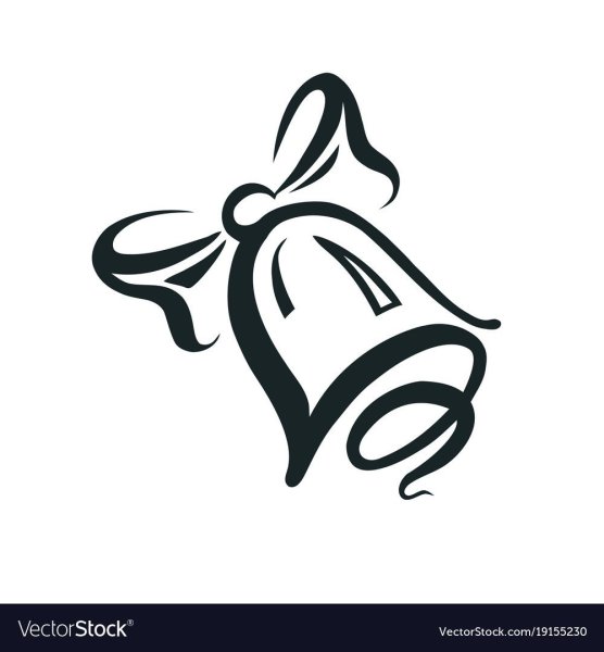 Колокольчик силуэт