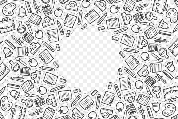 Паттерн офисные предметы