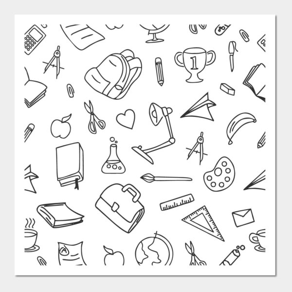 Школьный паттерн чб