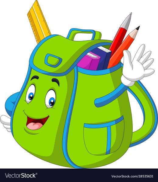 Рюкзак зелёный мультяшные