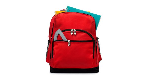 Портфель на белом фоне