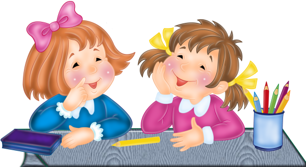 Ученик за партой на прозрачном фоне