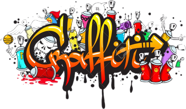 Слово граффити в стиле граффити
