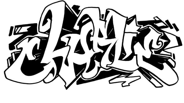 Граффити раскраска