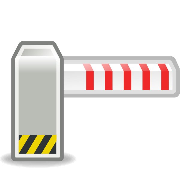 Знак шлагбаум