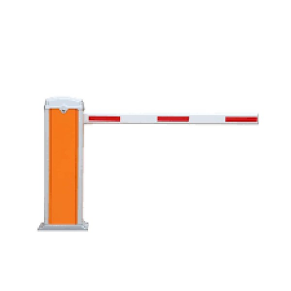 Шлагбаум на белом фоне