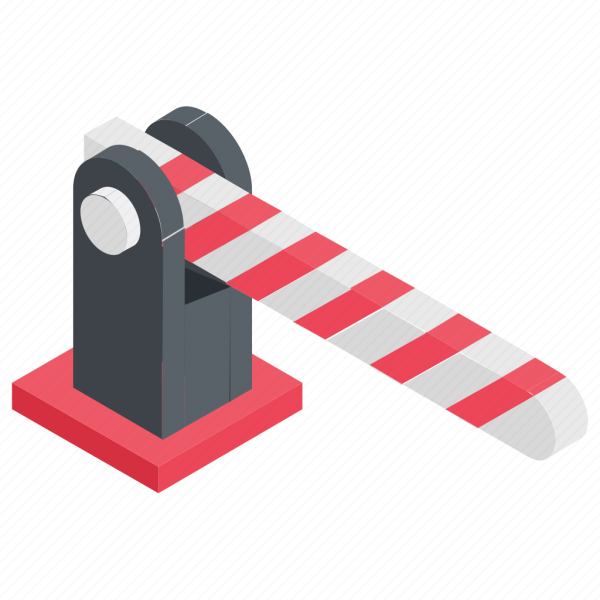 Шлагбаум векторный