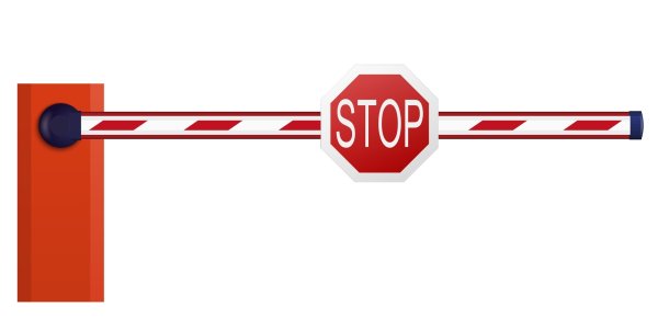 Знак шлагбаум