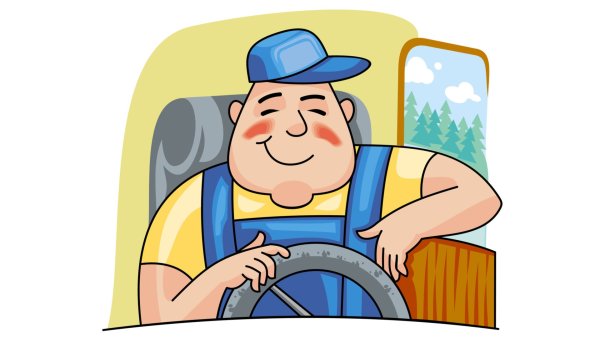 Водитель иллюстрация