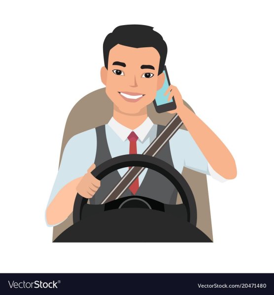 Векторная иллюстрация водитель