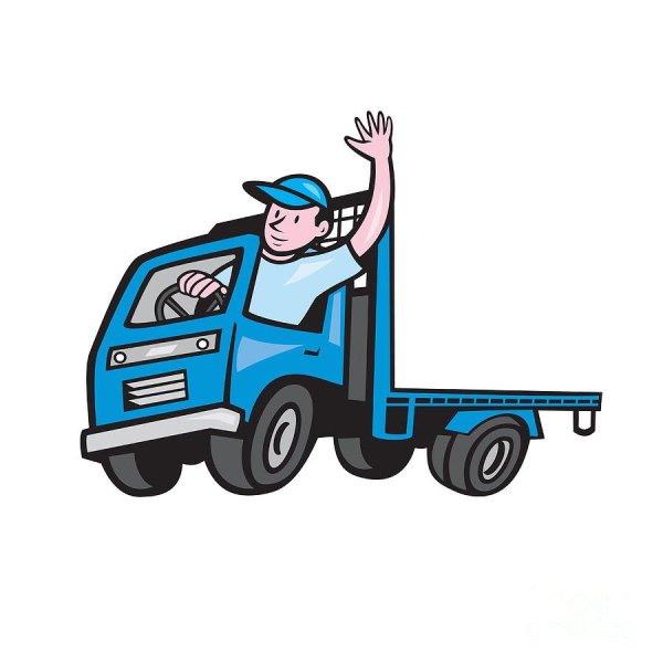 Шофер мультяшный