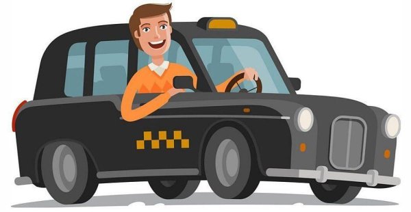 Водитель для детей на прозрачном фоне