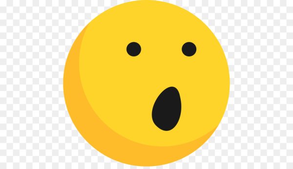 Желтый смайлик удивленный