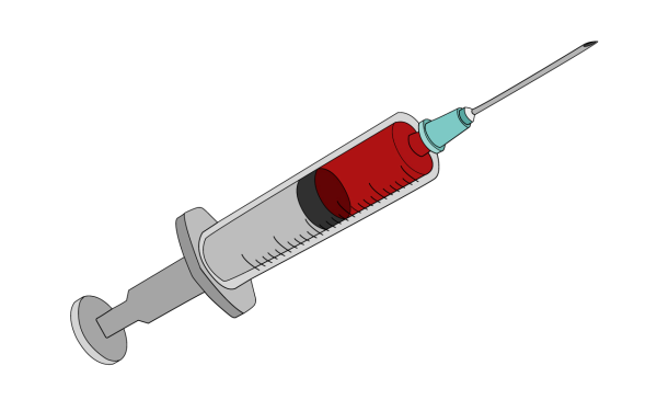 Шприц нарисованный