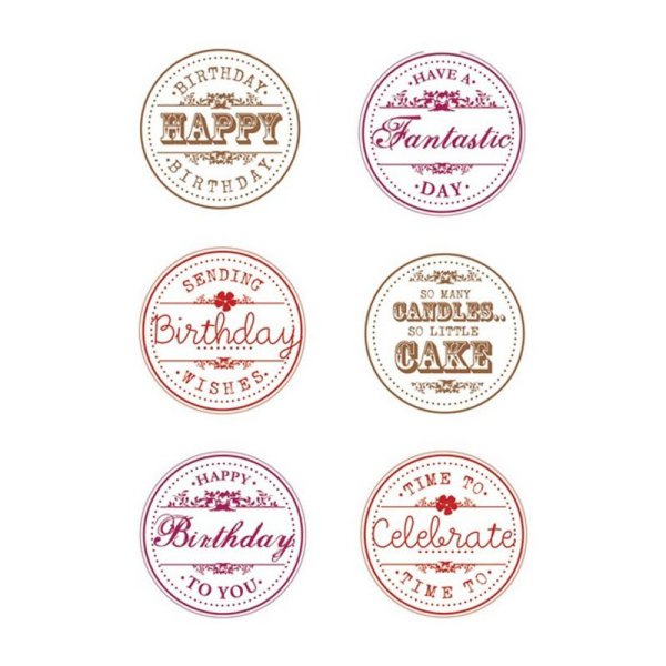 Штамп с днем рождения