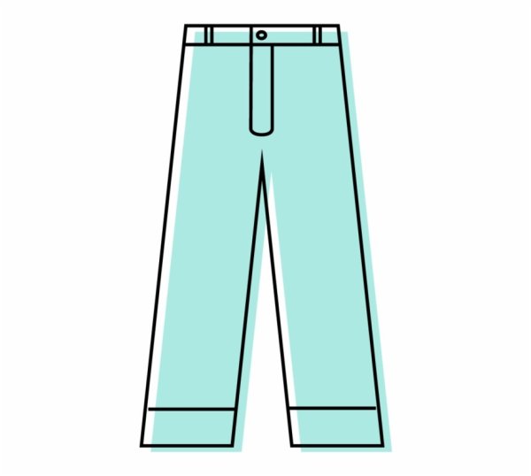 Брюки для детей на прозрачном фоне