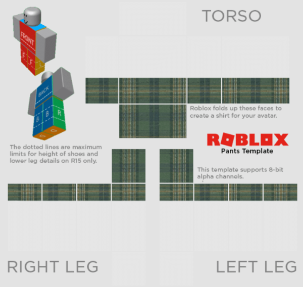 Roblox Pants шаблон