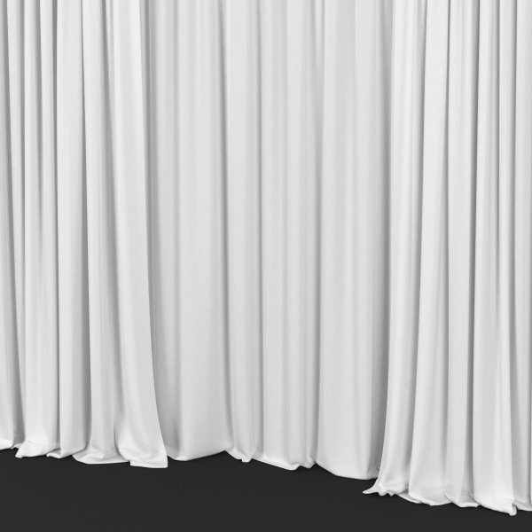 Гардина белая