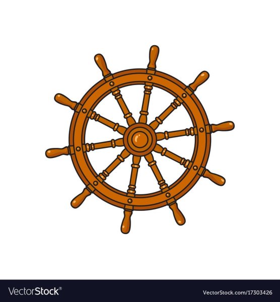 Штурвал корабля мультяшный