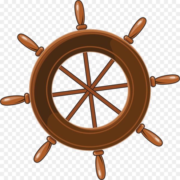 Штурвал на белом фоне