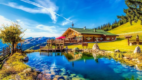 Дом в Альпах Швейцария