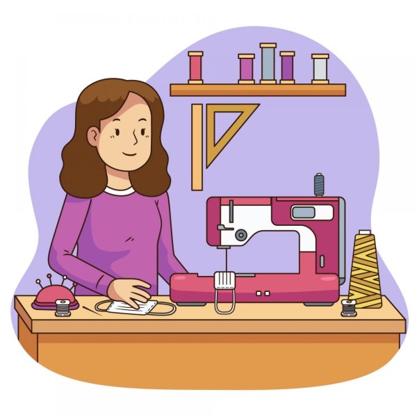 Швея мультяшный