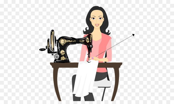 Портниха без фона