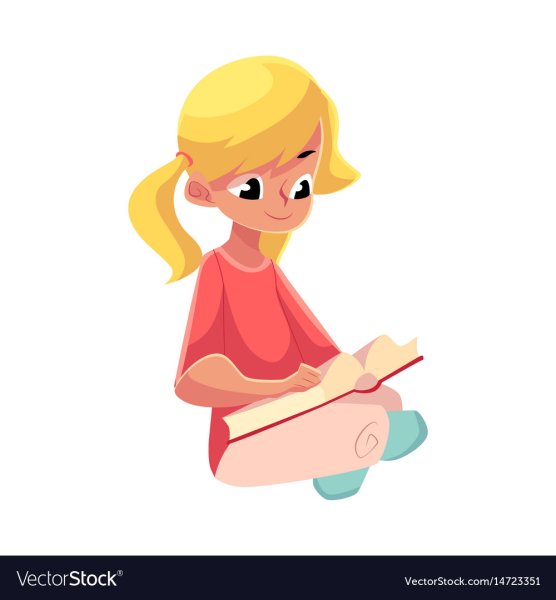 Девочка сидит на прозрачном фоне