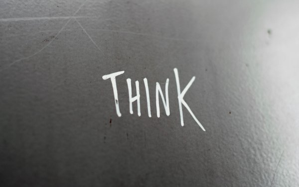 Think надпись