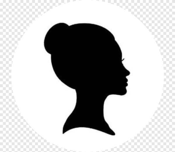 Силуэт головы девушки