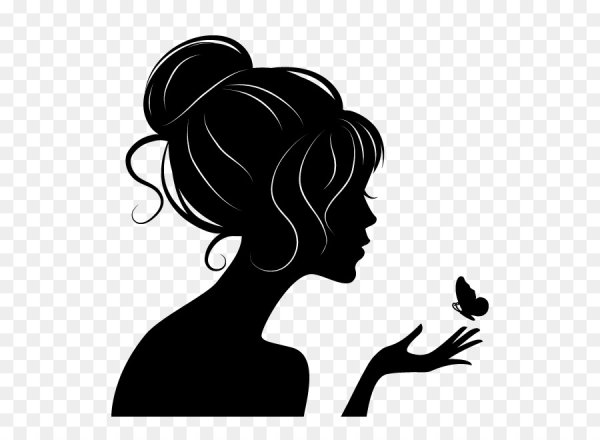 Силуэт женского лица