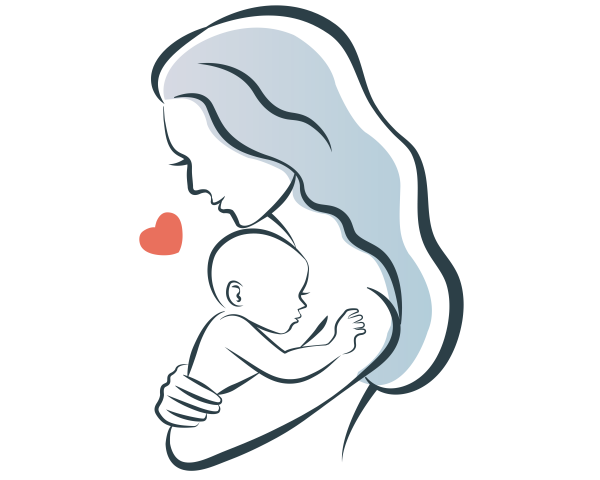 Клипарт мама с ребенком