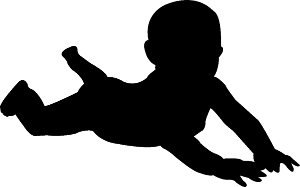 Грудной ребенок силуэт