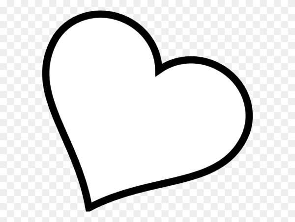 Сердце черно белое