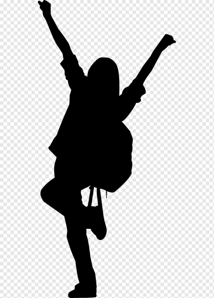 Силуэты школьников