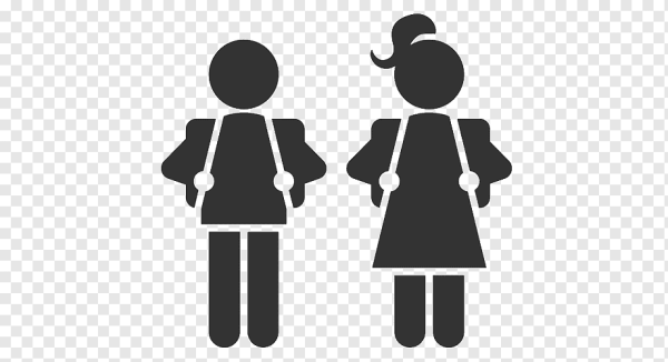 Пиктограмма мальчик и девочка