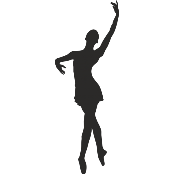 Силуэт танцующей девушки