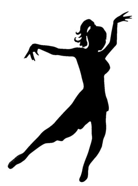 Силуэт танцовщицы латино