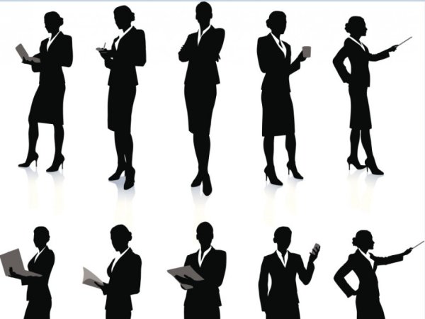 Педагоги черный силуэт