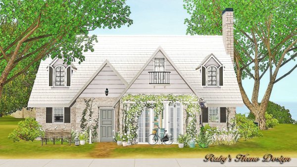 Дом в скандинавском стиле симс 4