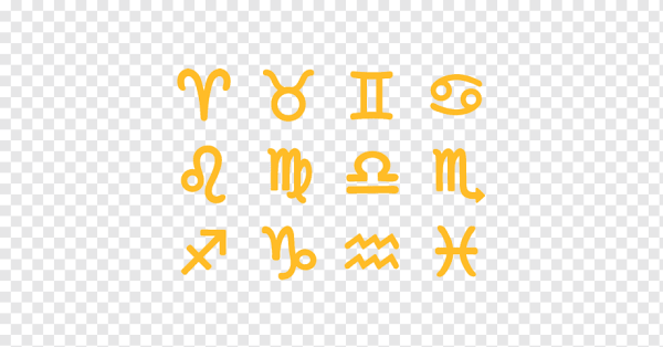 Знаки зодиака символы на прозрачном фоне