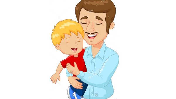 Папа на белом фоне