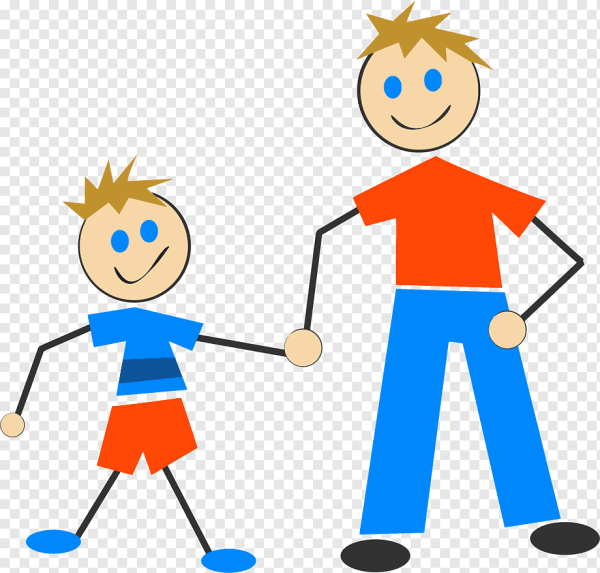 Отец и сын клипарт