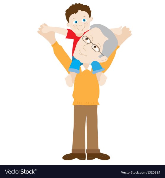 Папа на прозрачном фоне