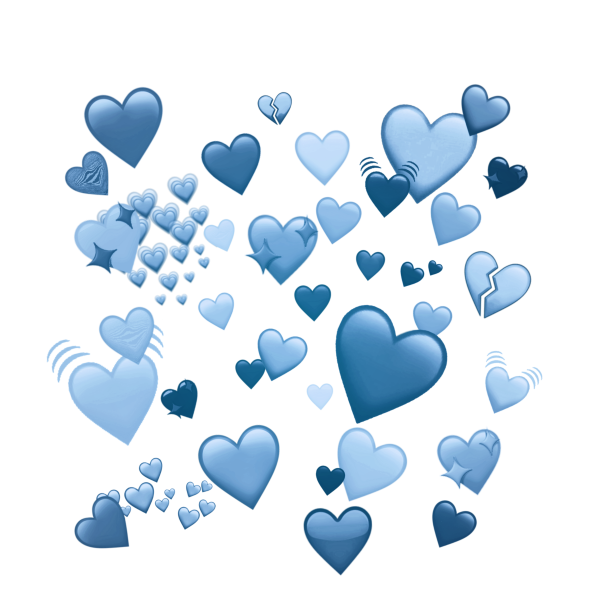 Сердце голубое